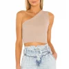 Cheap 🧨 Camila Coelho Tops Camila Coelho Truffle Top In Tan 👏 -Camila Coelho Sales COEL WS125 V1