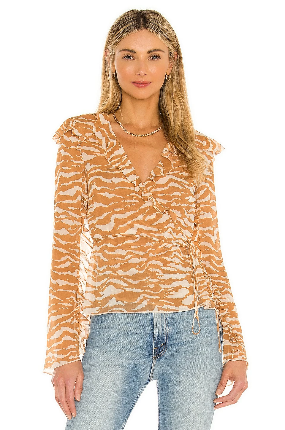 Promo 🤩 Camila Coelho Tops Camila Coelho Sky Wrap Top In Brown Zebra 🔔 3 Promo 🤩 Camila Coelho Tops Camila Coelho Sky Wrap Top In Brown Zebra 🔔