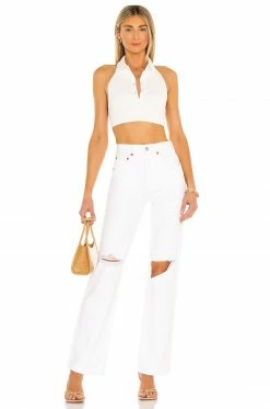 Brand new 🎁 Camila Coelho Tops Camila Coelho Briella Crop Tank In Ivory 🔔 -Camila Coelho Sales COEL WS130 V4