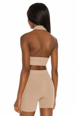 Top 10 🎁 Camila Coelho Tops Camila Coelho Alessia Top In Taupe ✔️ -Camila Coelho Sales COEL WS140 V3