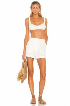 Brand new ⭐ Camila Coelho Tops Camila Coelho Dari Bralette In White 🔥 -Camila Coelho Sales COEL WS142 V4