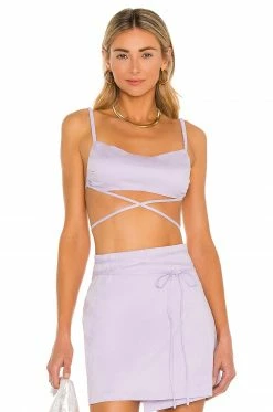 Discount 😀 Camila Coelho Tops Camila Coelho Tori Bralette In Pale Lavender 🔔