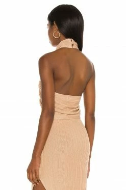 Brand new 🔔 Camila Coelho Tops Camila Coelho Lyon Top In Tan 🎁 -Camila Coelho Sales COEL WS147 V3