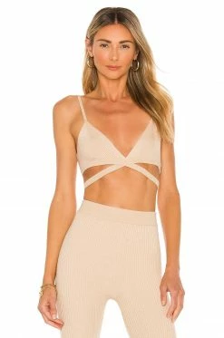 Cheap 😉 Camila Coelho Tops Camila Coelho Tristan Top In Tan 😉