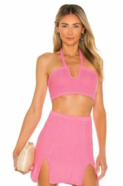 Best Sale ⭐ Camila Coelho Tops Camila Coelho Marlena Top In Pink ⭐