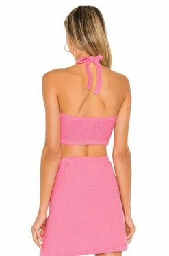Best Sale ⭐ Camila Coelho Tops Camila Coelho Marlena Top In Pink ⭐ -Camila Coelho Sales COEL WS158 V3