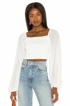 Best Sale 🔥 Camila Coelho Tops Camila Coelho Poesia Top In White ✨