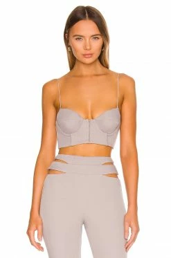 Best reviews of 👏 Camila Coelho Tops Camila Coelho Clara Bustier In Grey 🔔