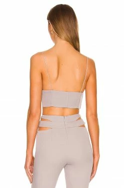 Best reviews of 👏 Camila Coelho Tops Camila Coelho Clara Bustier In Grey 🔔 -Camila Coelho Sales COEL WS190 V3