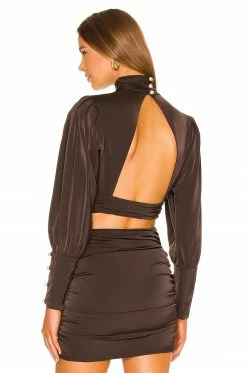 Best deal 🔔 Camila Coelho Tops Camila Coelho Kristen Top In Chocolate Brown ⌛