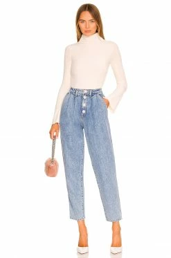 Flash Sale 😀 Camila Coelho Tops Camila Coelho Gloria Bodysuit In Off White ✨ -Camila Coelho Sales COEL WS196 V5