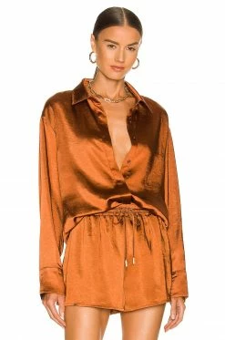 New 🌟 Camila Coelho Tops Camila Coelho Amber Top In Brown ❤️