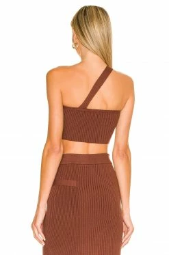 Best Pirce 😉 Camila Coelho Tops Camila Coelho Ellis Top In Nutmeg 😀 -Camila Coelho Sales COEL WS204 V3