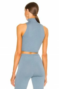 New 🔥 Camila Coelho Tops Camila Coelho Aviva Top In Blue 💯 -Camila Coelho Sales COEL WS208 V3