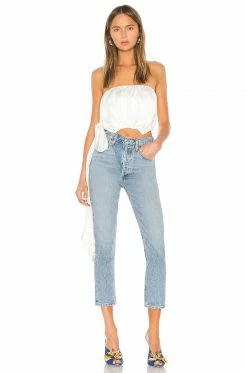 Cheapest 👍 Camila Coelho Tops Camila Coelho Wilder Top In Ivory ⭐ -Camila Coelho Sales COEL WS21 V4