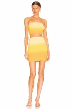 Brand new 👍 Camila Coelho Tops Camila Coelho Avalon Knit Top In Yellow Ombre 💯 -Camila Coelho Sales COEL WS221 V4