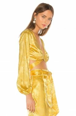 Best deal 🎉 Camila Coelho Tops Camila Coelho Sonia Top In Golden Yellow 🎁 8 Best deal 🎉 Camila Coelho Tops Camila Coelho Sonia Top In Golden Yellow 🎁 -Camila Coelho Sales COEL WS6 V2