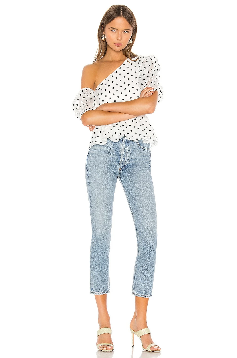 Deals 🤩 Camila Coelho Tops Camila Coelho Mala Peplum Top In White & Black 👍 6 Deals 🤩 Camila Coelho Tops Camila Coelho Mala Peplum Top In White & Black 👍 - Image 4