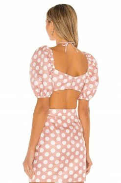 Buy 🔥 Camila Coelho Tops Camila Coelho Josefina Top In Pink Dot 💯 -Camila Coelho Sales COEL WS90 V3