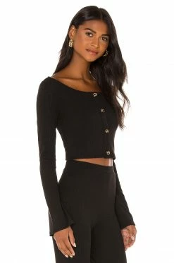 Coupon 👏 Camila Coelho Tops Camila Coelho Courtney Top In Black 🛒 -Camila Coelho Sales COEL WS93 V2