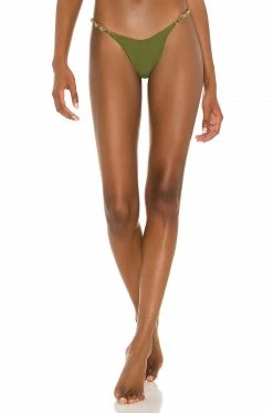 Coupon 🤩 Camila Coelho 🩱 Swimsuits & Cover-Ups Camila Coelho Kaylane Bottom In Dark Sage 🌟