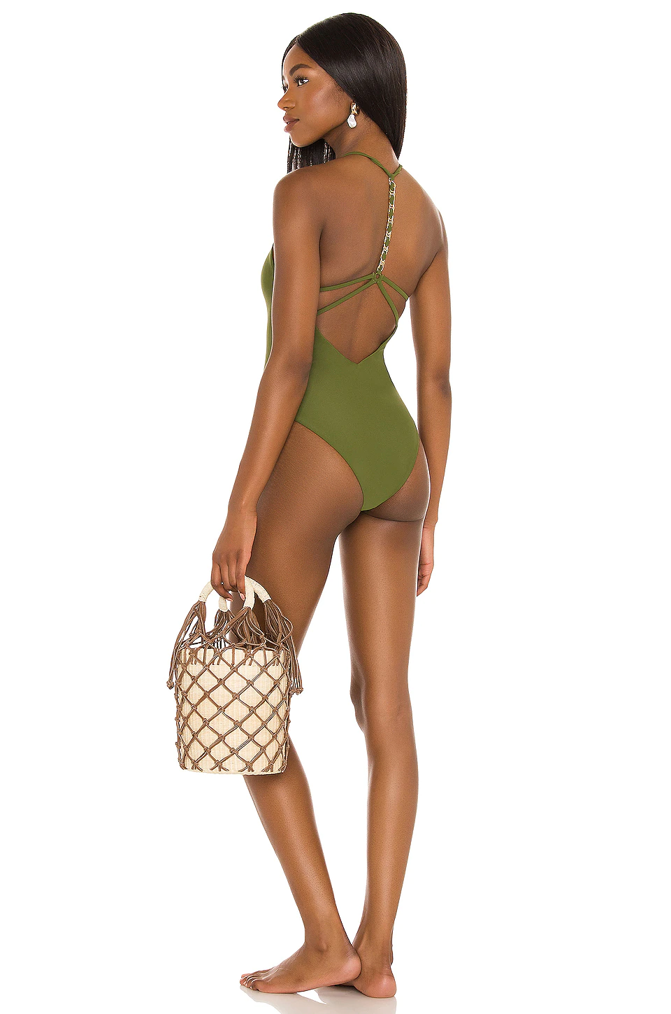 Promo 💯 Camila Coelho 🩱 Swimsuits & Cover-Ups Camila Coelho Kaylane One Piece In Dark Sage 🥰
