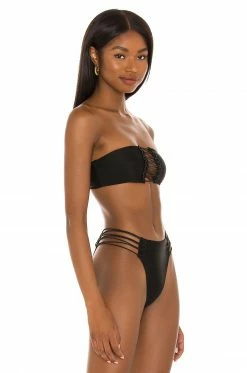 Cheap 🔥 Camila Coelho 🩱 Swimsuits & Cover-Ups Camila Coelho Laura Top In Black ⭐ -Camila Coelho Sales COEL WX105 V2