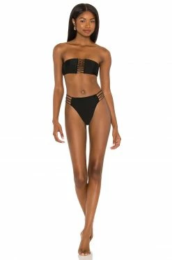 Cheap 🔥 Camila Coelho 🩱 Swimsuits & Cover-Ups Camila Coelho Laura Top In Black ⭐ -Camila Coelho Sales COEL WX105 V4