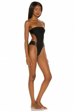 Top 10 ❤️ Camila Coelho 🩱 Swimsuits & Cover-Ups Camila Coelho Laura One Piece In Black ✨ -Camila Coelho Sales COEL WX106 V2
