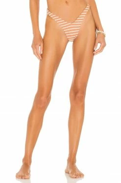 Buy 😍 Camila Coelho 🩱 Swimsuits & Cover-Ups Camila Coelho Taya Bottom In Camel & White 💯