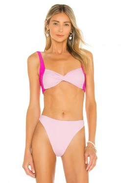 Cheap 🥰 Camila Coelho 🩱 Swimsuits & Cover-Ups Camila Coelho Benedita Top In Pink Multi 🛒