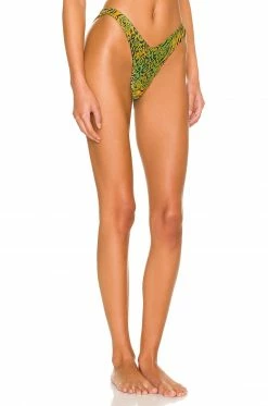 Outlet 😉 Camila Coelho 🩱 Swimsuits & Cover-Ups Camila Coelho Azaria Bottom In Jungle Green Leopard 😀 -Camila Coelho Sales COEL WX128 V2