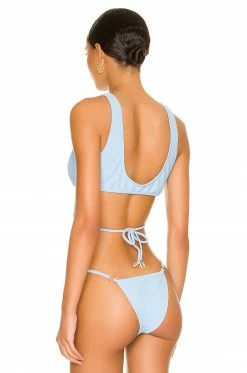Wholesale ⭐ Camila Coelho 🩱 Swimsuits & Cover-Ups Camila Coelho Catalena Top In Sky Blue 🛒 -Camila Coelho Sales COEL WX131 V3