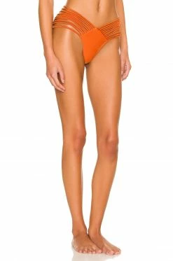 Top 10 👏 Camila Coelho 🩱 Swimsuits & Cover-Ups Camila Coelho Cristiano Bottom In Rust ⌛ -Camila Coelho Sales COEL WX132 V2