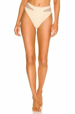 Discount ✔️ Camila Coelho 🩱 Swimsuits & Cover-Ups Camila Coelho Caprice High Waist Bottom In Light Beige 🧨