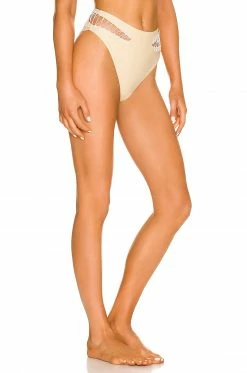 Discount ✔️ Camila Coelho 🩱 Swimsuits & Cover-Ups Camila Coelho Caprice High Waist Bottom In Light Beige 🧨 -Camila Coelho Sales COEL WX135 V2