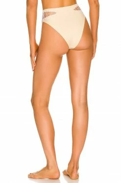 Discount ✔️ Camila Coelho 🩱 Swimsuits & Cover-Ups Camila Coelho Caprice High Waist Bottom In Light Beige 🧨 -Camila Coelho Sales COEL WX135 V3