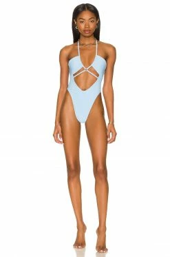 Best deal ✨ Camila Coelho 🩱 Swimsuits & Cover-Ups Camila Coelho Catalena One Piece In Sky Blue 🎉
