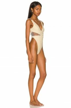 Best Pirce 🧨 Camila Coelho 🩱 Swimsuits & Cover-Ups Camila Coelho Caprice One Piece In Light Beige ⭐ -Camila Coelho Sales COEL WX139 V2