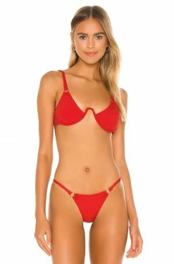 New ⭐ Camila Coelho 🩱 Swimsuits & Cover-Ups Camila Coelho Tango Top In Salsa Red 😀