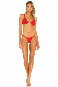 New ⭐ Camila Coelho 🩱 Swimsuits & Cover-Ups Camila Coelho Tango Top In Salsa Red 😀 -Camila Coelho Sales COEL WX26 V4