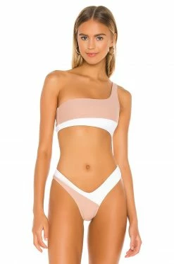 Hot Sale ✨ Camila Coelho 🩱 Swimsuits & Cover-Ups Camila Coelho Rumba Top In White & Nude 🥰