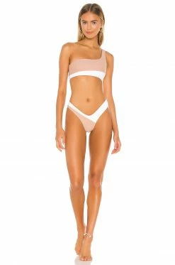 Hot Sale ✨ Camila Coelho 🩱 Swimsuits & Cover-Ups Camila Coelho Rumba Top In White & Nude 🥰 -Camila Coelho Sales COEL WX29 V4