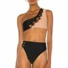 Promo 🧨 Camila Coelho 🩱 Swimsuits & Cover-Ups Camila Coelho Andres Top In Black & Nude 👍 -Camila Coelho Sales COEL WX46 V1