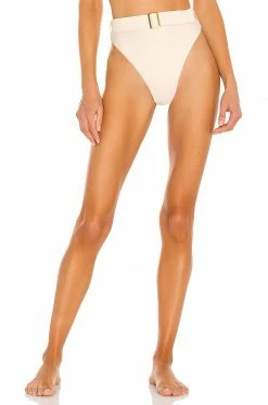 Best Sale ⭐ Camila Coelho 🩱 Swimsuits & Cover-Ups Camila Coelho Catarina High Waist Bottom In Creme 🔥