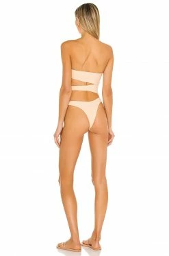 Deals 👍 Camila Coelho 🩱 Swimsuits & Cover-Ups Camila Coelho Dylla One Piece In Creme 😍 -Camila Coelho Sales COEL WX54 V4