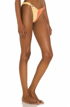 Top 10 🎁 Camila Coelho 🩱 Swimsuits & Cover-Ups Camila Coelho Neves Bottom In Orange & Yellow In Orange & Yellow Palm 🧨 -Camila Coelho Sales COEL WX67 V2