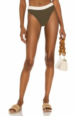 Best Sale ⌛ Camila Coelho 🩱 Swimsuits & Cover-Ups Camila Coelho Santos Bottom In Ivory & Sage ⭐