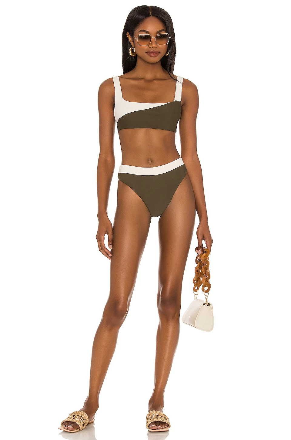 Best Sale ⌛ Camila Coelho 🩱 Swimsuits & Cover-Ups Camila Coelho Santos Bottom In Ivory & Sage ⭐ 6 Best Sale ⌛ Camila Coelho 🩱 Swimsuits & Cover-Ups Camila Coelho Santos Bottom In Ivory & Sage ⭐ - Image 4