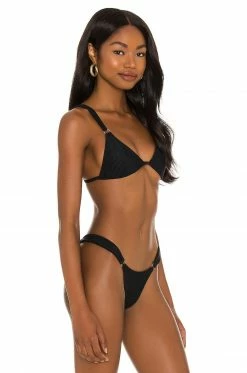 Wholesale 🌟 Camila Coelho 🩱 Swimsuits & Cover-Ups Camila Coelho Alanza Top In Black 🥰 -Camila Coelho Sales COEL WX70 V2